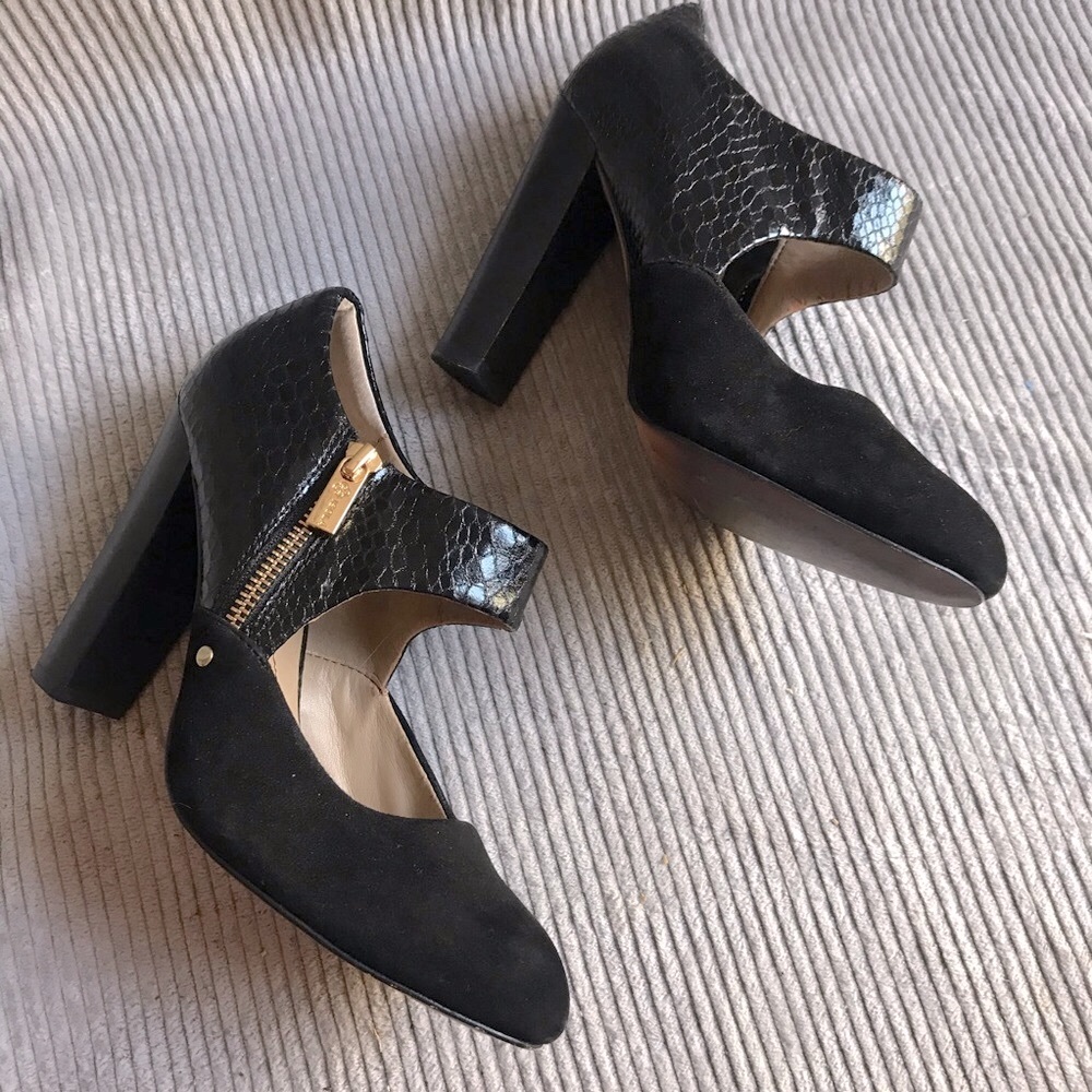 ISOLA Tase MaryJane heel black faux leather python